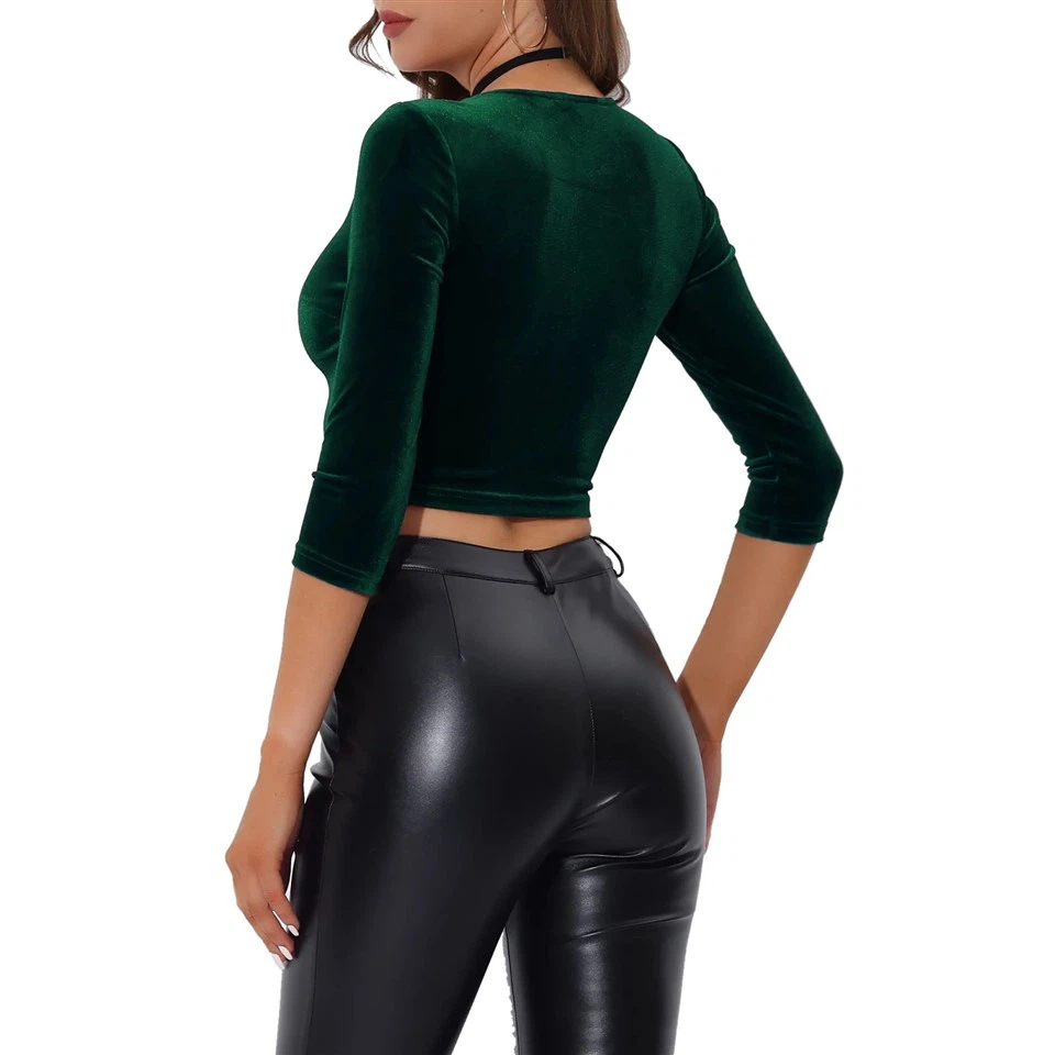 Waist Cinching Velvet Top